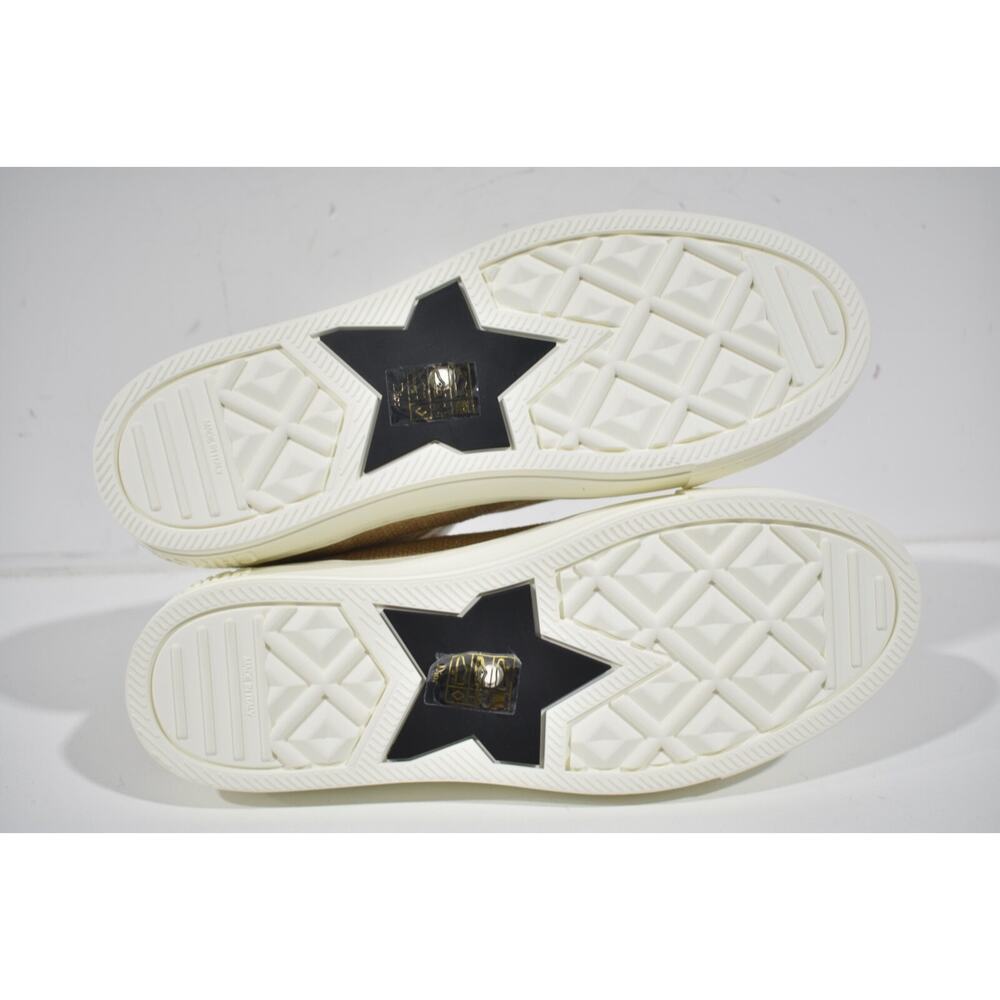 Dior Walk'n'dior Union Embroidered Beige Jute Lace Up Flat High Top Sneaker 39.5 - Picture 12 of 12
